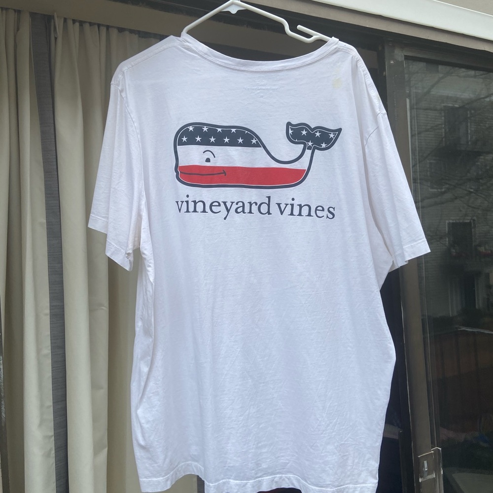 Vineyard Vines “American Flag” Logo T-Shirt